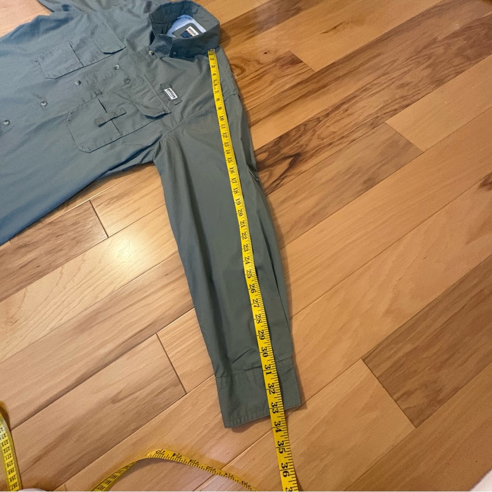 Magellan Fishing Shirt XL Green Vented UPF Performance Button Front long sleeve - Picture 11 of 12